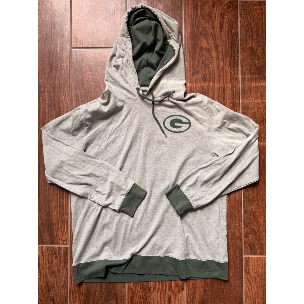 Darius Rucker Green Bay Packers Hoodie Mens Large Gray Green NFL Pullover Shirt